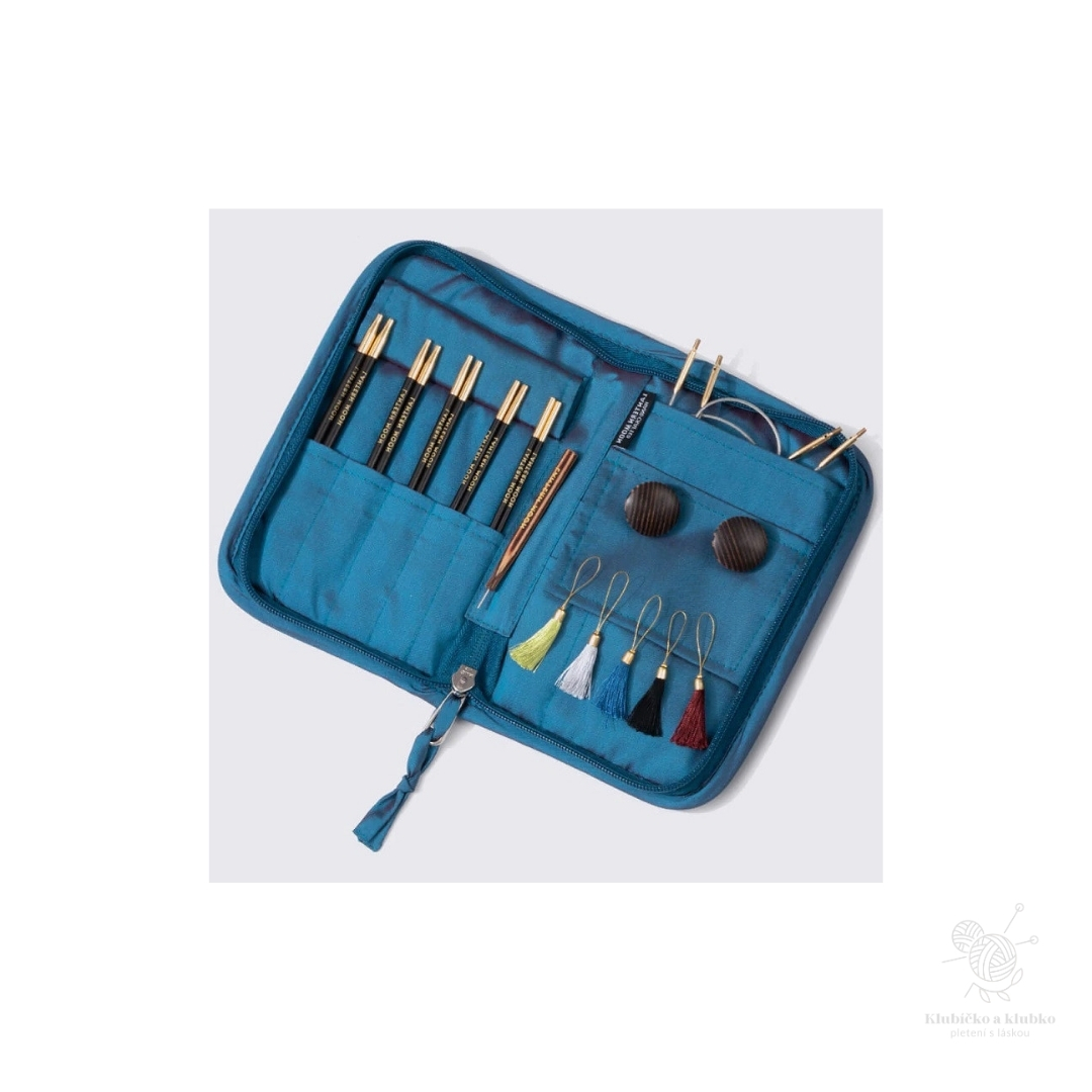 Charm set ebenových výměnných kruhových jehlic 13 cm KnitPro Lantern Moon