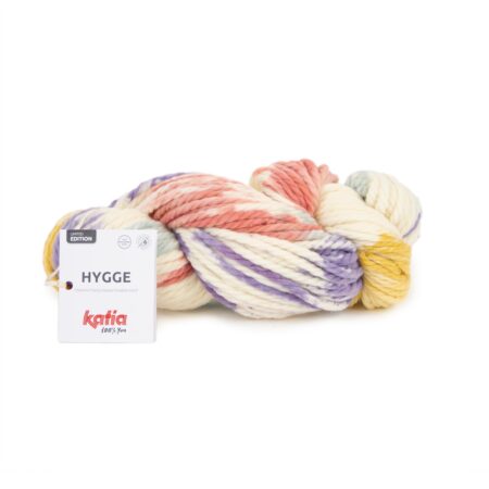 Příze Hygge - Pastel yellow-Rose-Pastel blue-Lilac