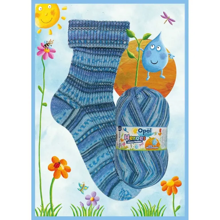 Příze Opal Heroes - barva modrá